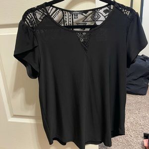 Short Sleeve Lace Blouse
